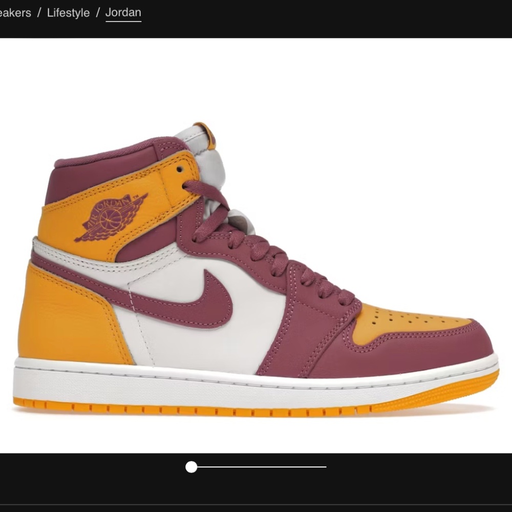 Air Jordan 1 Retro High OG Pink & Yellow 8.5